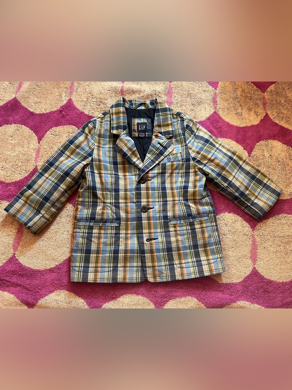 BabyGap Toddler Plaid Tartan Fully Lined Blazer Jacket